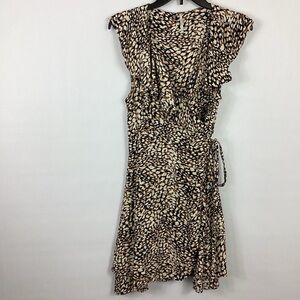 Free People French Quarter Print Wrap Mini Dress Size Medium